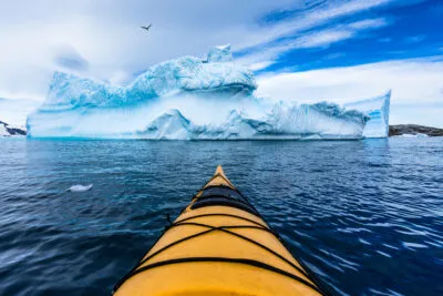 Kayakken in Antarctica