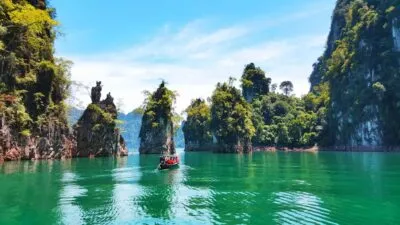Thailand khao sok bootje varen