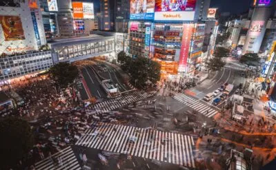 Shibuya crossing in Japan