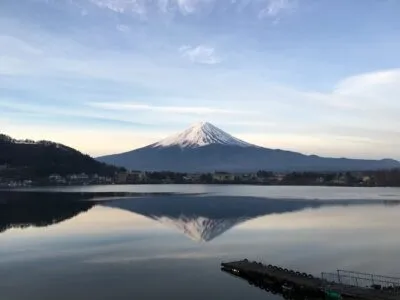 Japan Hakone Mount Fuji Weerspiegeling Meer
