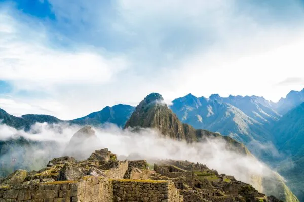 Gebergte in Machu Picchu, Peru.