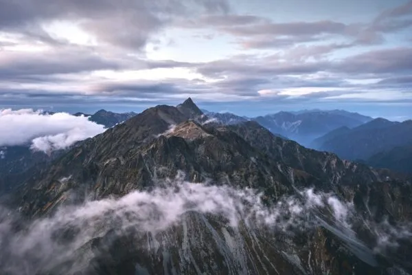Japan Alpen Bergen Wolken
