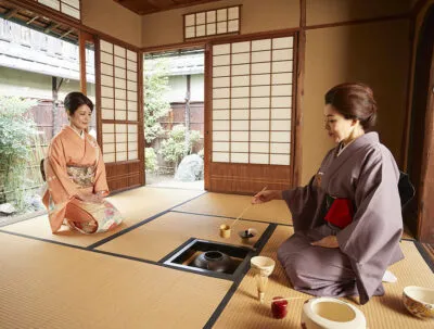 Kyoto Thee Ceremonie Twee Vrouwen