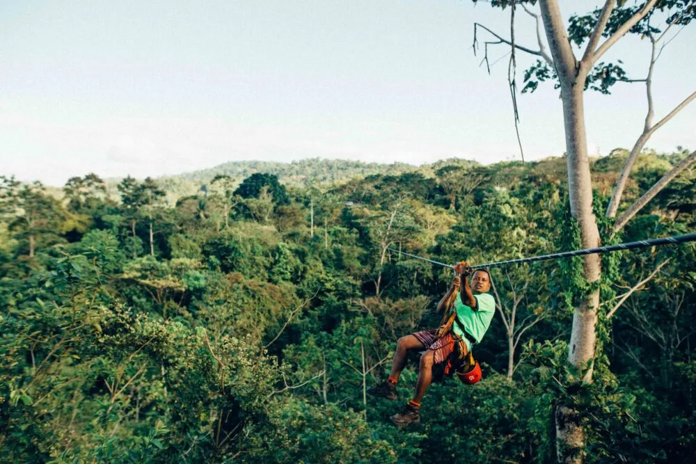 Zipline Costa Rica Man Jungle