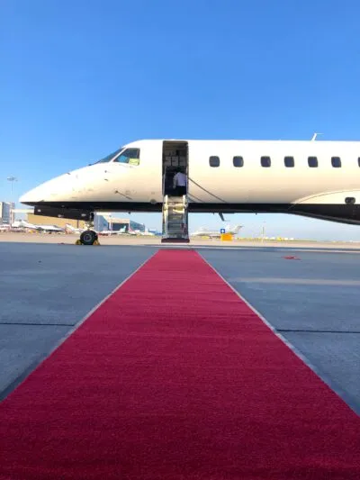 Marrakech Rode Loper Vliegtuig