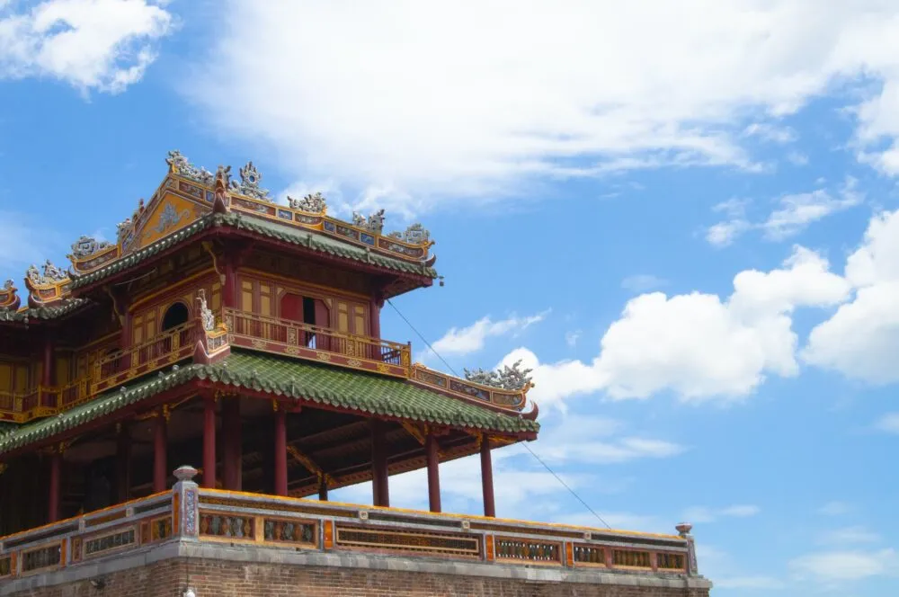 Chinese stijl in Citadel van Hue, Vietnam