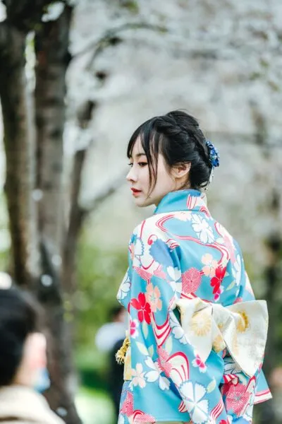 Japanse vrouw in kimono