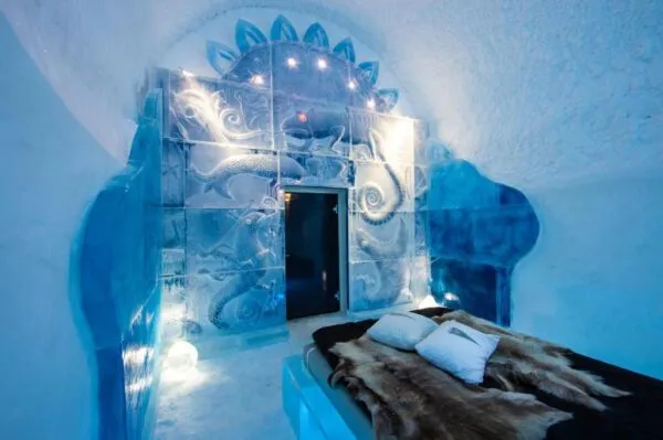 Zweden jukkasjarvi icehotel icesuite