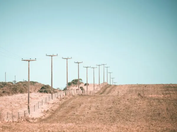 Elektriciteitspalen in Afrika