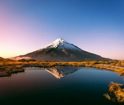 Nieuw Zeeland Mount Taranaki Meer