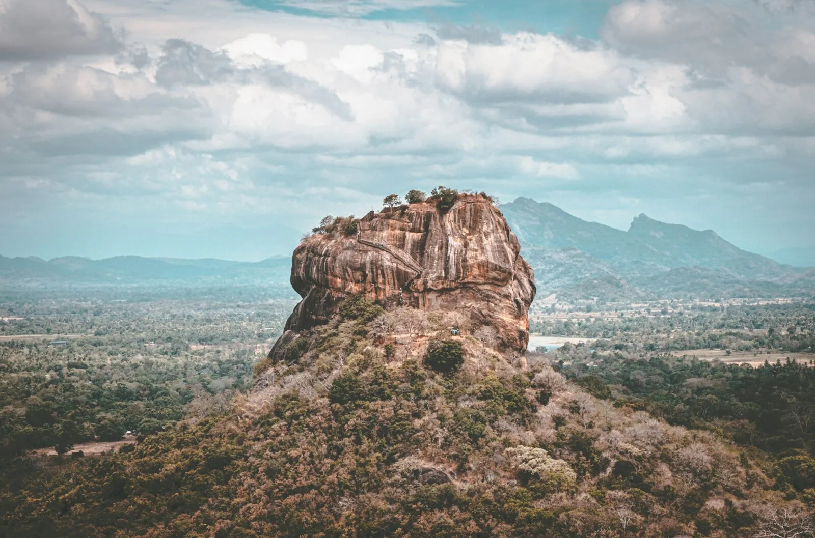 Sri Lanka Sigiriya Leeuwenrots Van De Zijkant