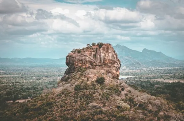 Sri Lanka Sigiriya Leeuwenrots Van De Zijkant