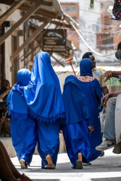 Islamitische vrouwen in Zanzibar, Tanzania