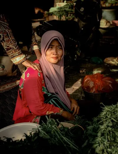 Islamitische vrouw in Indonesië