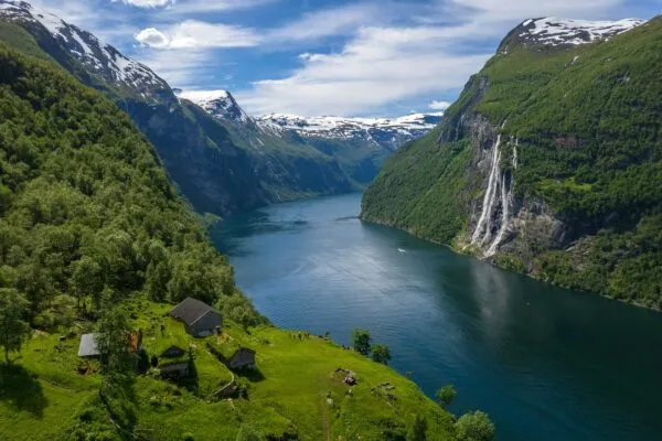 Noorwegen Geiranger Fjord Berg Rivier