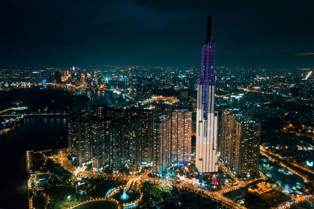 Skyline van Ho Chi Minh-stad