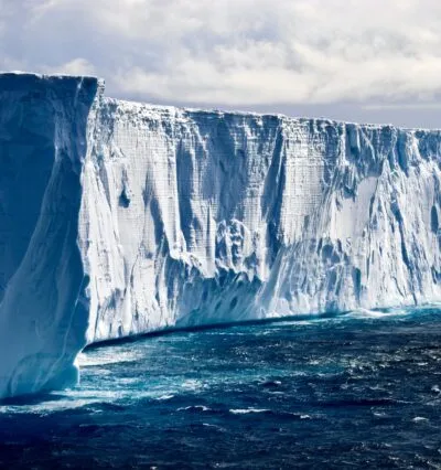 IJsberg kloof in Antarctica