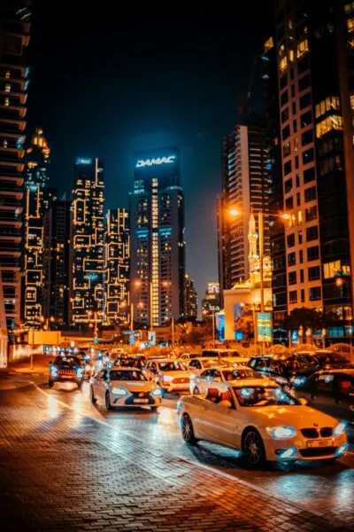 Fooi voor taxichauffeurs in Dubai, Emiraten