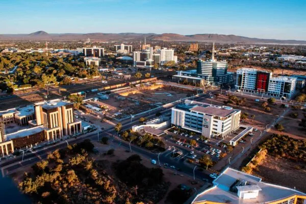 Central Business District in Gaborone, Botswana