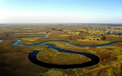 Okavango Rivier in Botswana