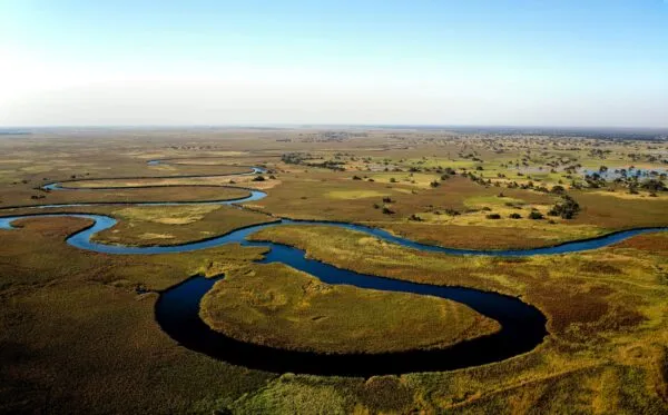 Okavango Rivier in Botswana