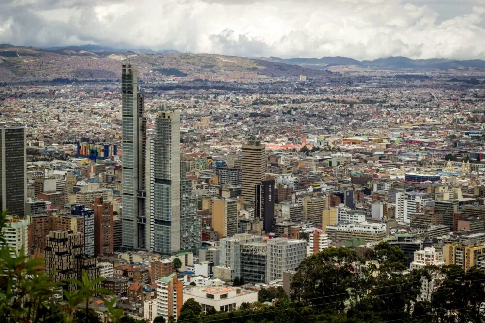 Colombia Bogota monseratte skyline