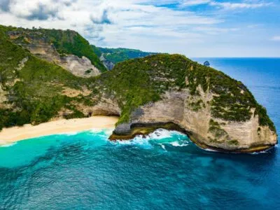 Kelingking Beach bij Bali, Indonesië