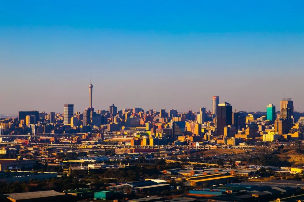 Johannesburg overview van de stad
