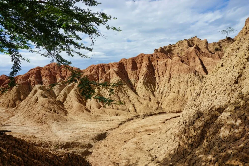 Colombia villavieja tatacoa gebergte