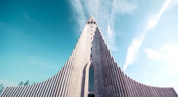 Hallgrímskirkja in Reykjavik, IJsland