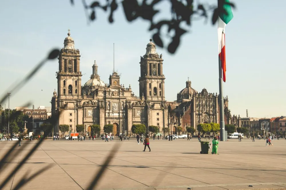 Plein in Mexico-stad