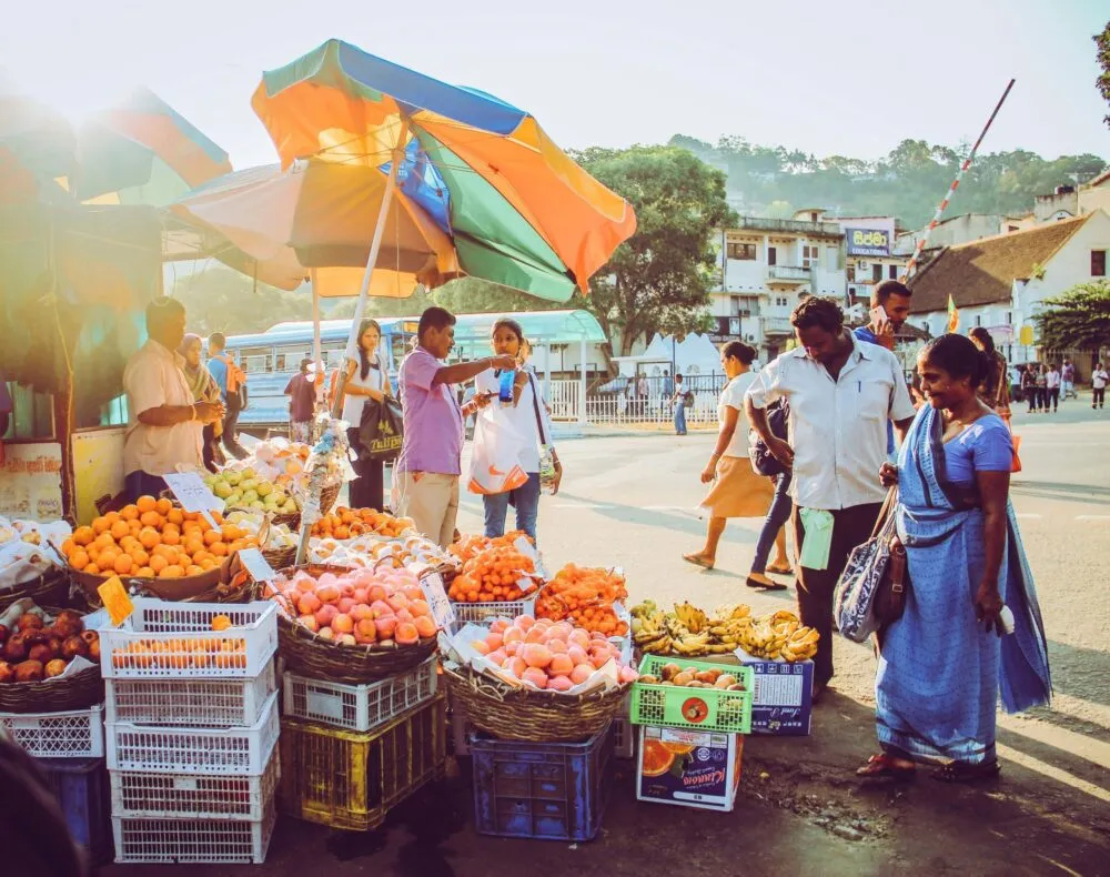 Kraampje in Kandy, Sri Lanka