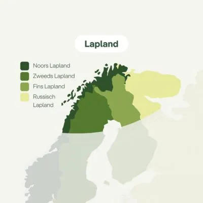 Kaart van Lapland
