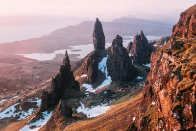 Bergtoppen op Isle of Skye