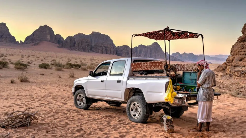 Wadi Rum Woestijn In Jordanie