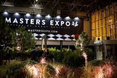 Banner van de Masters Expo