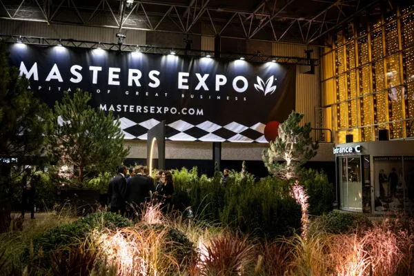 Banner van de Masters Expo