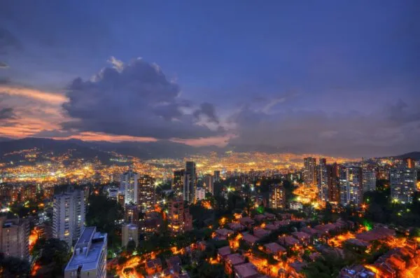 Skyline Medellin in Colombia