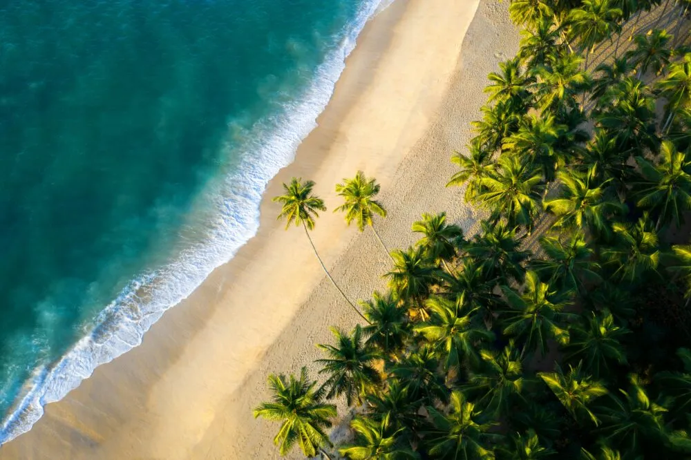 Strand van Tangalle in Sri Lanka