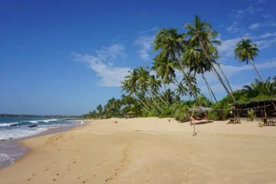Tangalle strand op Sri Lanka