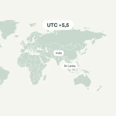 Overzicht van tijdsverschil met India