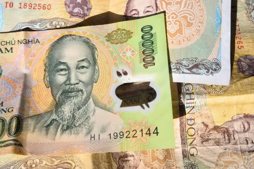 Munteenheid Vietnamese Dong biljetten