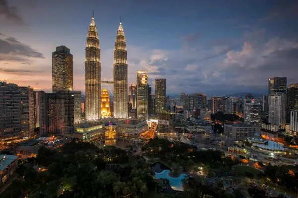 Twin Towers in Kuala Lumpur