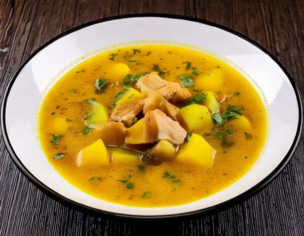 Ajiaco soep in Colombia