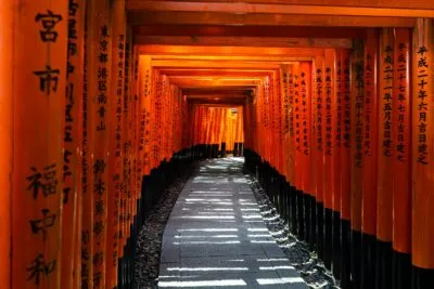 Rode torii-poorten