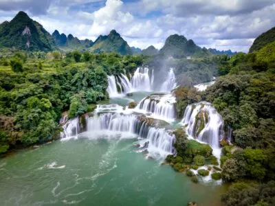 Ban Gioc Waterval in Vietnam