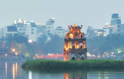 Hoan Kiem Lake in Hanoi