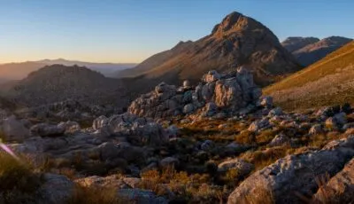 Bergachtige omgeving van Cederberg, Zuid-Afrika.