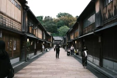 Higashi Chaya District in Kanazawa, Japan