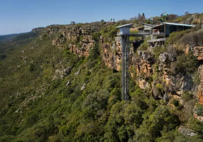 Graskop Gorge Lift in Zuid-Afrika.